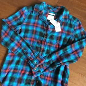 NWT American Eagle plaid shirt. Super Soft. XS